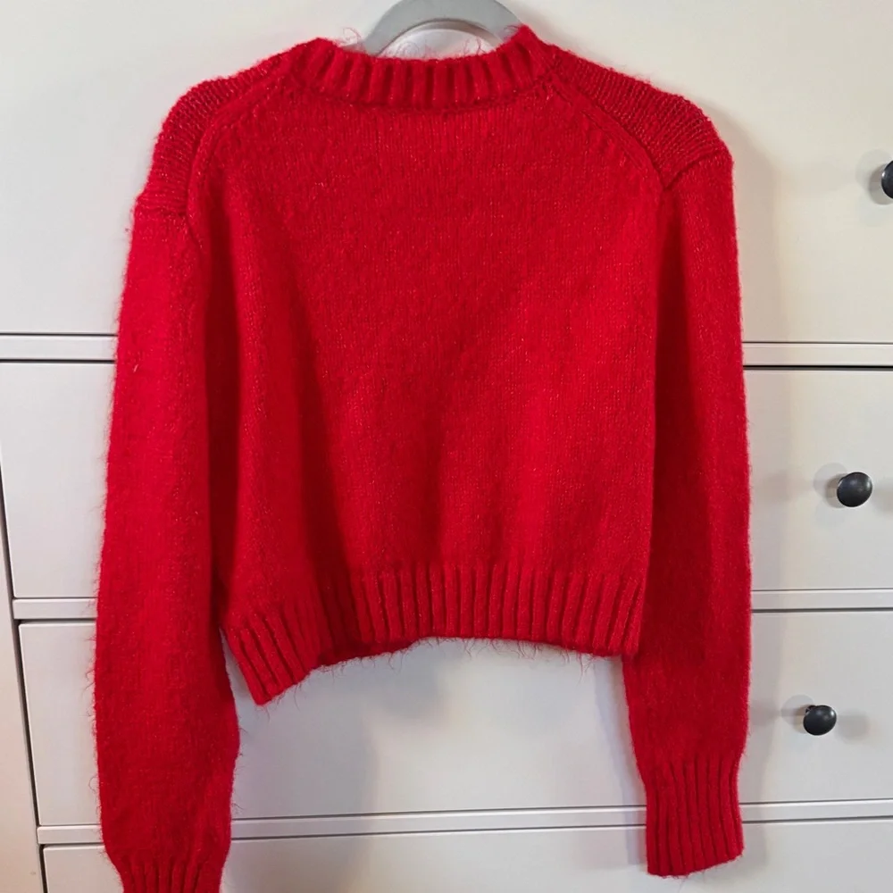 Zara Cropped Crew Neck Sweater - Picture 3 of 3